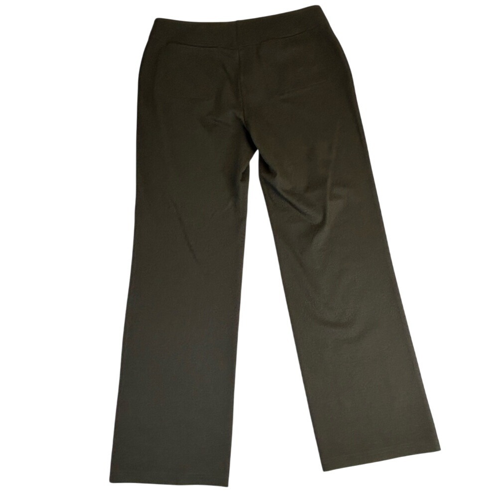 Eileen‎ Fisher Brown Heavyweight Rayon Knit Tab Waist Trousers Size Medium - Picture 5 of 8